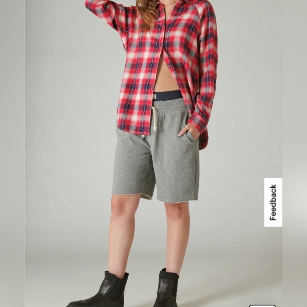 Lucky Brand Oversized Plaid Tunic - Picture 4 of 9